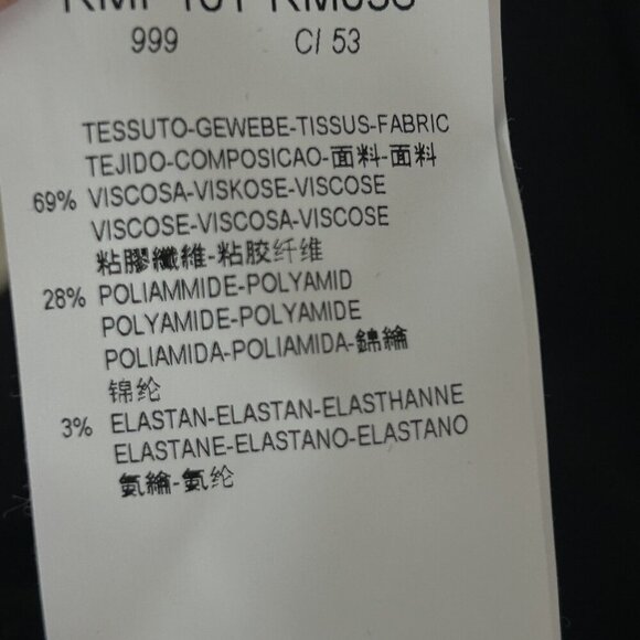 Armani Collezioni Black Straight Leg Cuffed Pants NWT $545 Size 6 - Picture 4 of 10